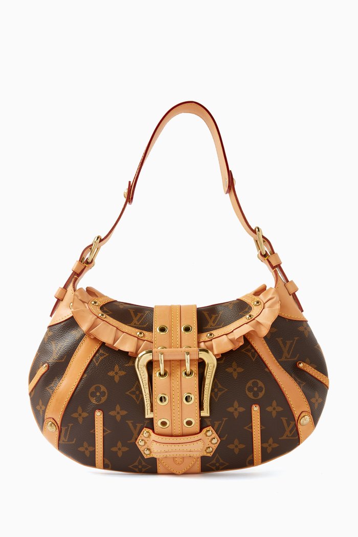 

Leonor Shoulder Bag in Monogram Canvas, Brown