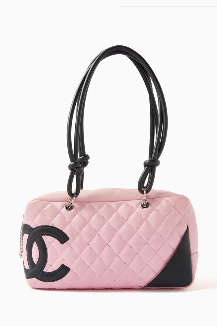 

Cambon Shoulder Bag in Quilted-leather, Pink