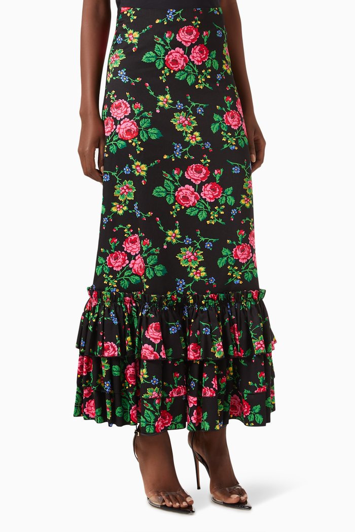 Enchantress Skirt in Cotton, Black