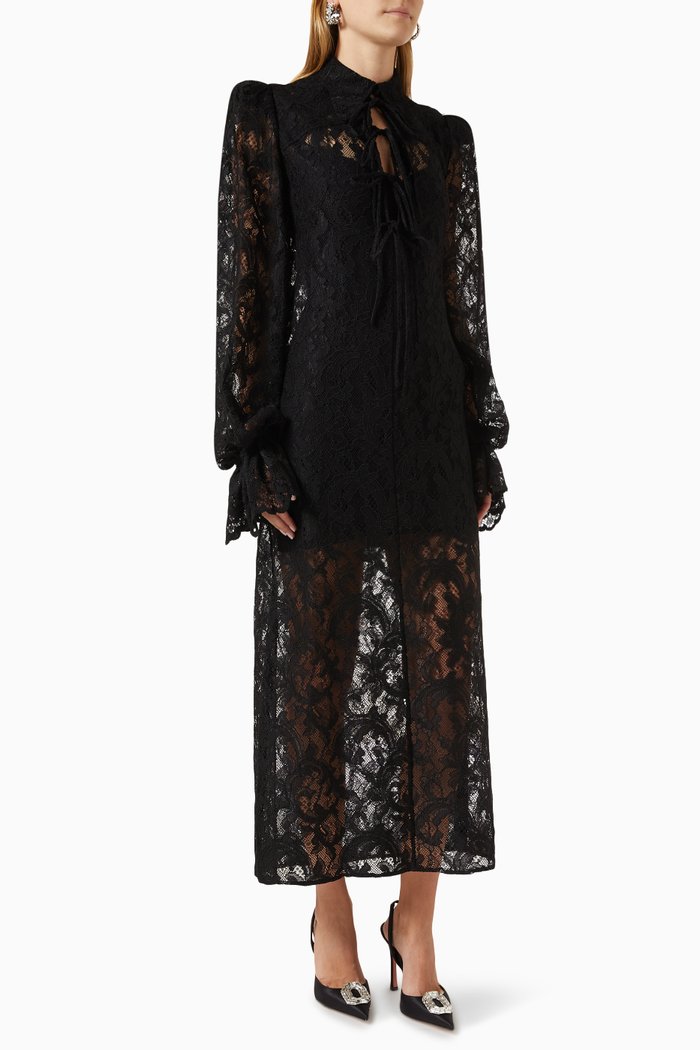 

The Spell Dress in Lace, Black