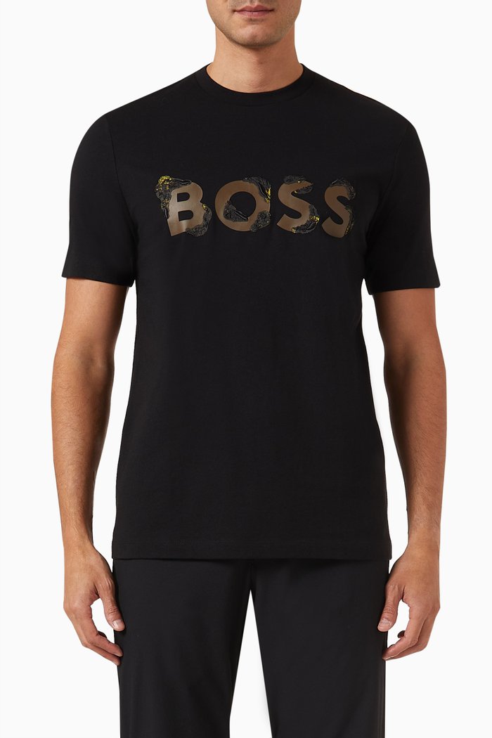 

Logo T-shirt in Cotton Jersey, Black