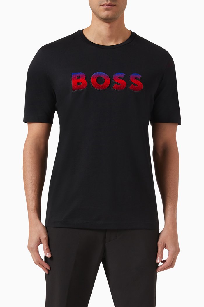 

Degradé Logo T-shirt in Cotton-jersey, Black
