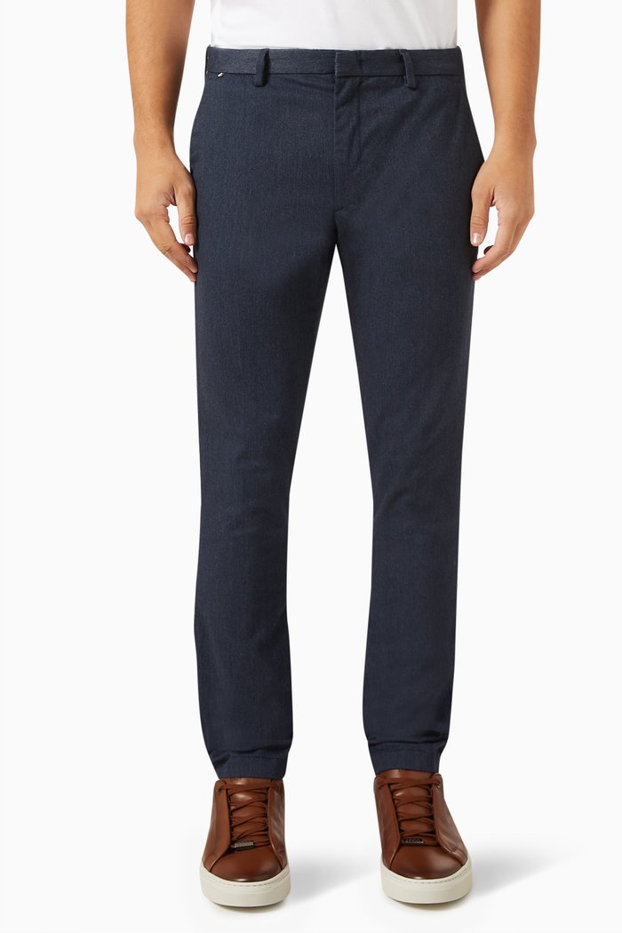 

Kaito Slim-fit Chino Pants in Stretch-cotton, Blue