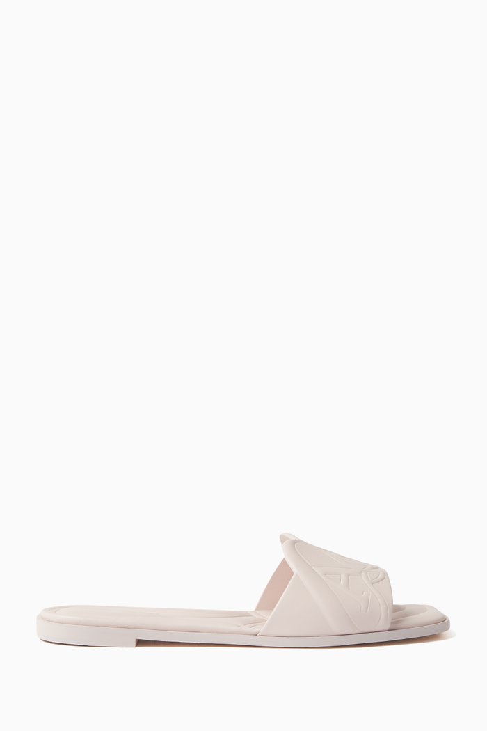 

Flat Sandals in Leather, Brown