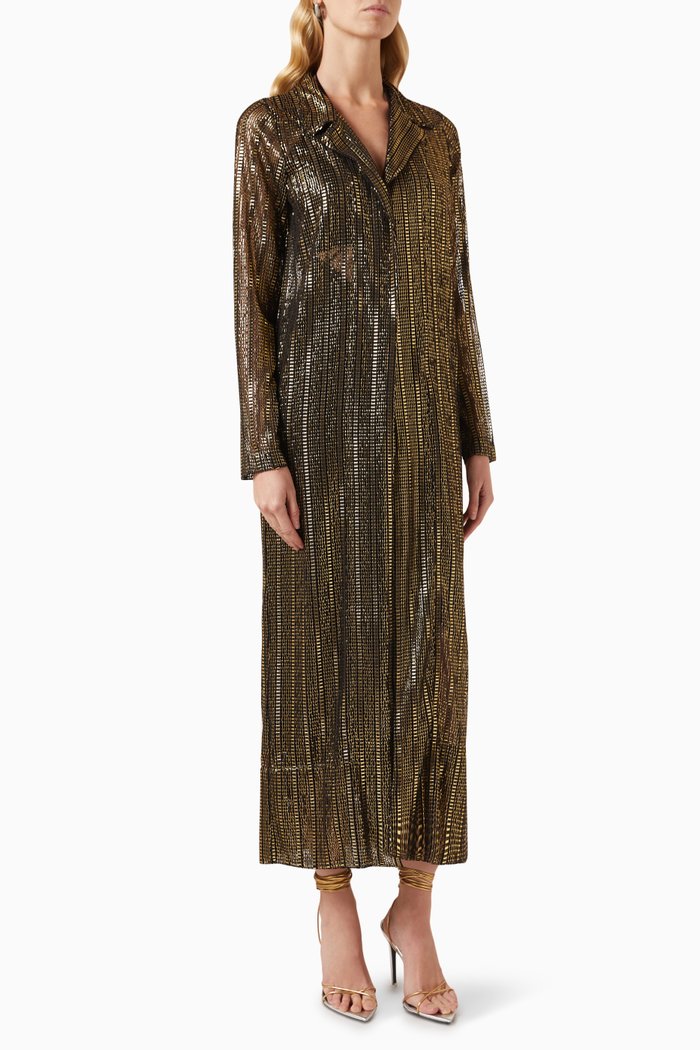 Phoebe Embellished Robe, Gold
