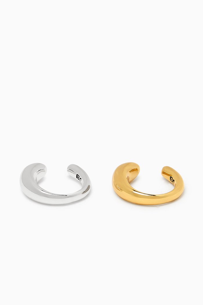 

Sila Ear Cuff Set in Brass, Multicolour