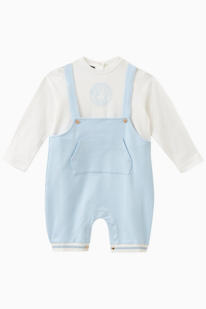 

Logo-print Romper in Cotton, White