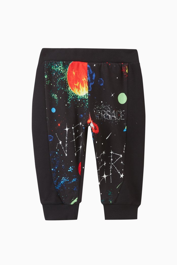 

Galaxy-print Track Pants in Cotton, Blue