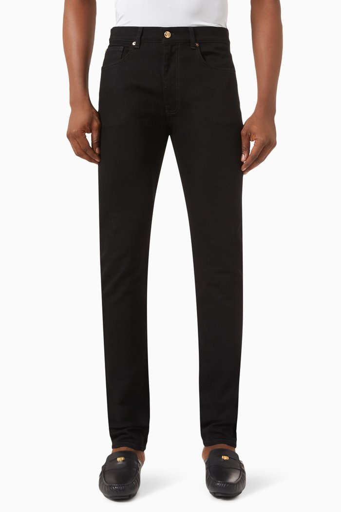 

Slim-fit Jeans in Denim Stretch, Black