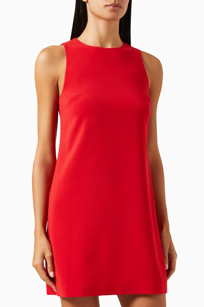 

Mini Dress in Admiral Crepe, Red
