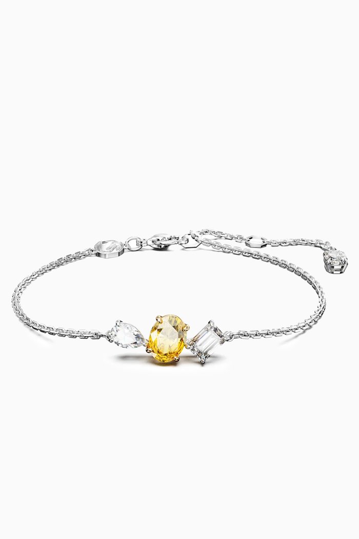 

Mesmera Bracelet in Rhodium-plated Metal, Yellow