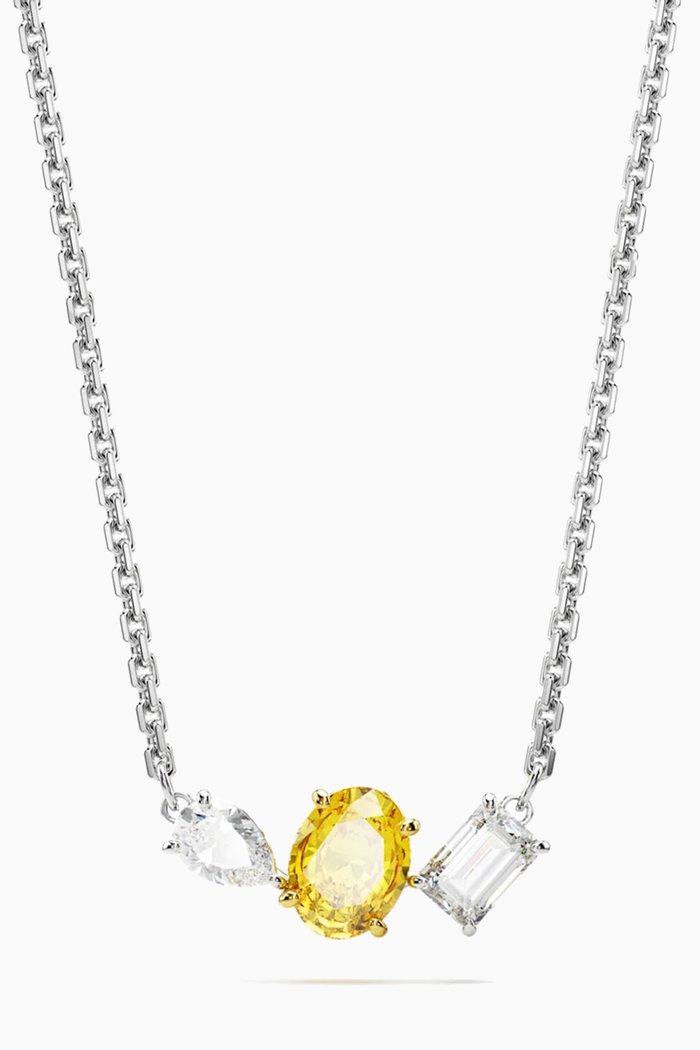 

Mesmera Pendant Necklace in Rhodium-plated Metal, Yellow