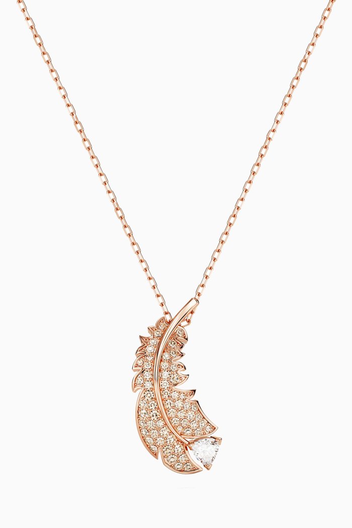 

Nice Pendant Necklace in Rose Gold-plated Metal