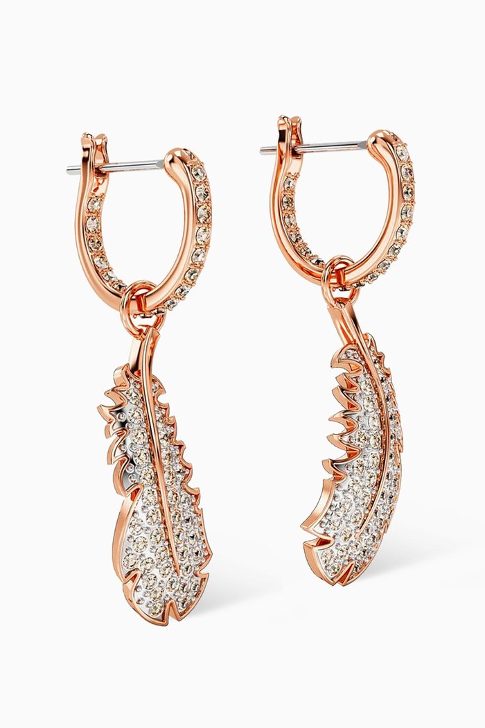 

Nice Drop Earrings in Rose Gold-plated Metal