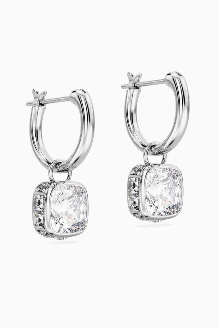 

Stilla Drop Earrings in Rhodium-plated Metal, Silver