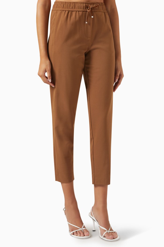 

Enfasi Tapered Pants in Wool-blend, Brown