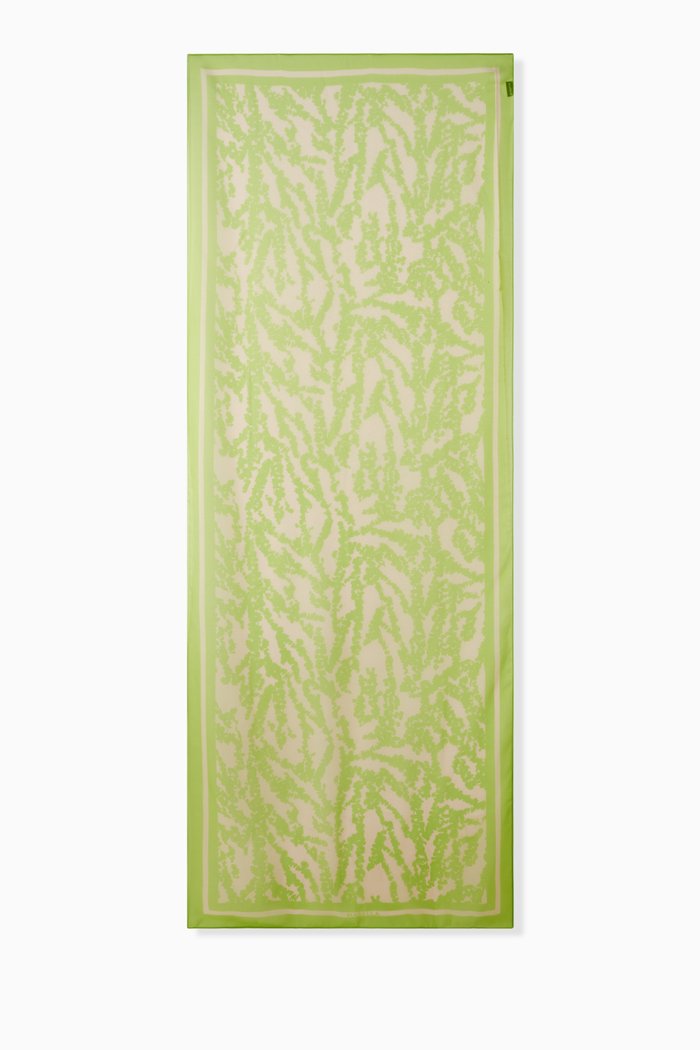 

Novona Stole Scarf in Chiffon, Green