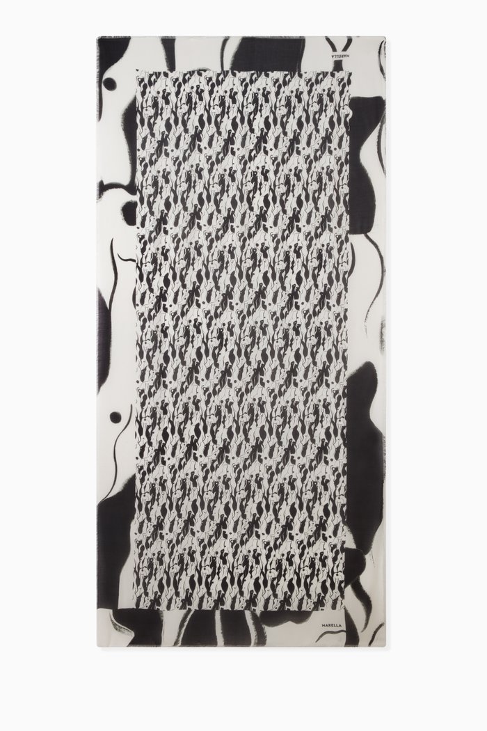 

Bengasi Stole Scarf in Modal, Black