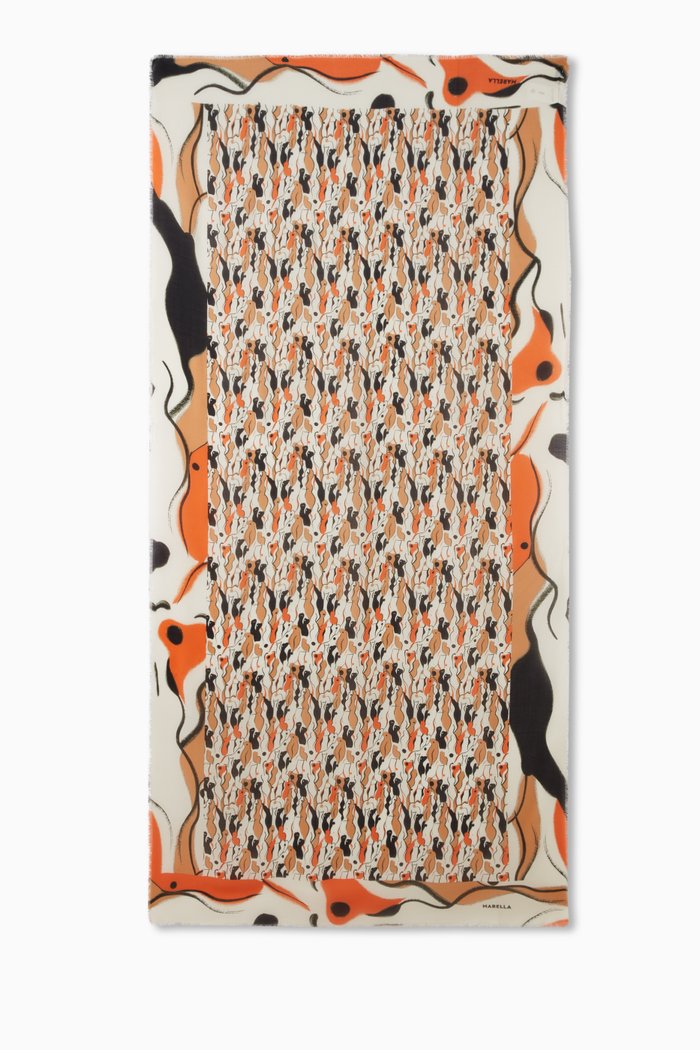 

Bengasi Stole Scarf in Modal, Orange