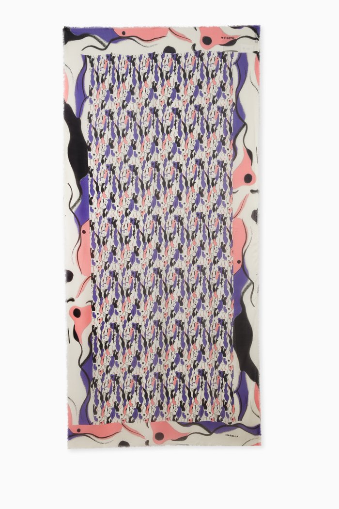 

Bengasi Stole Scarf in Modal, Purple