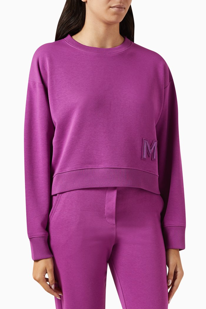 Sedia Sweatshirt in Cotton-rich Blend, Purple