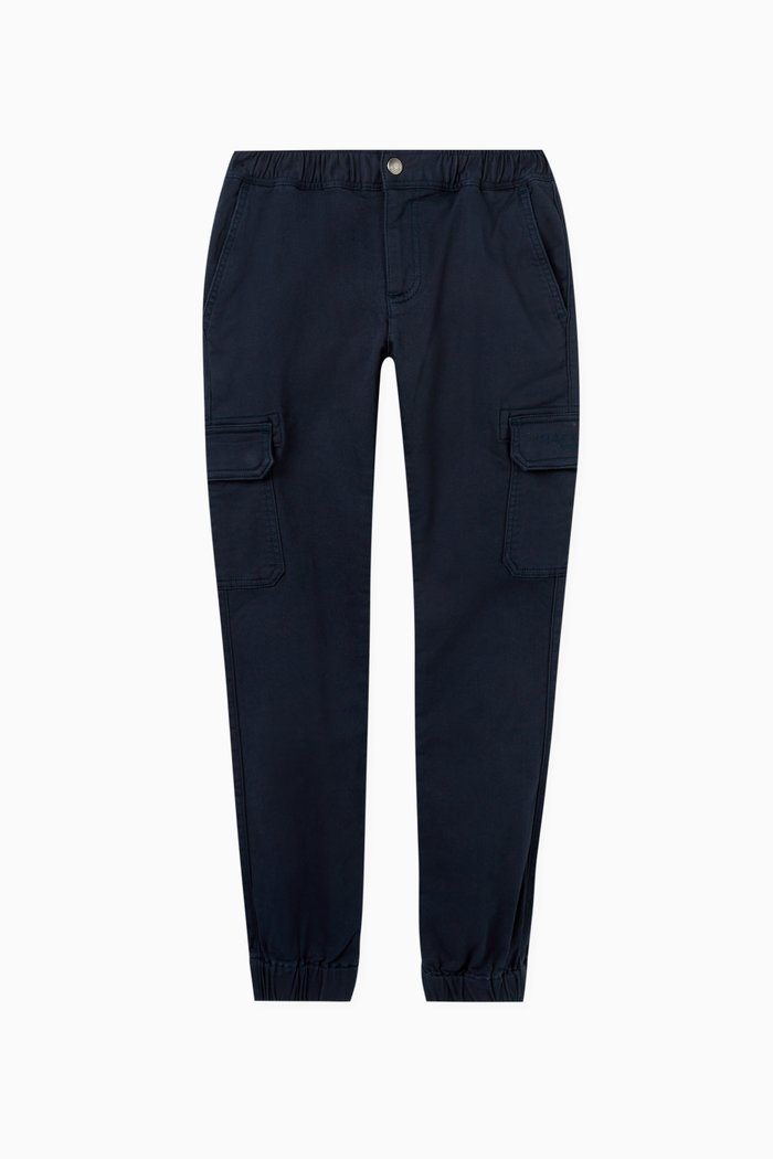 Slim-fit Cargo Pants, Blue