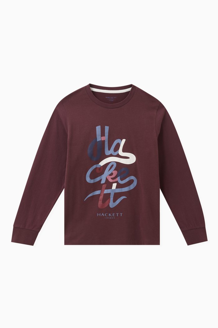 

Logo-script T-shirt in Cotton-jersey, Purple