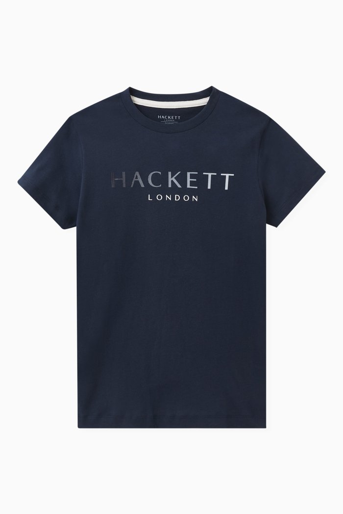 

Logo Print T-shirt in Cotton, Blue