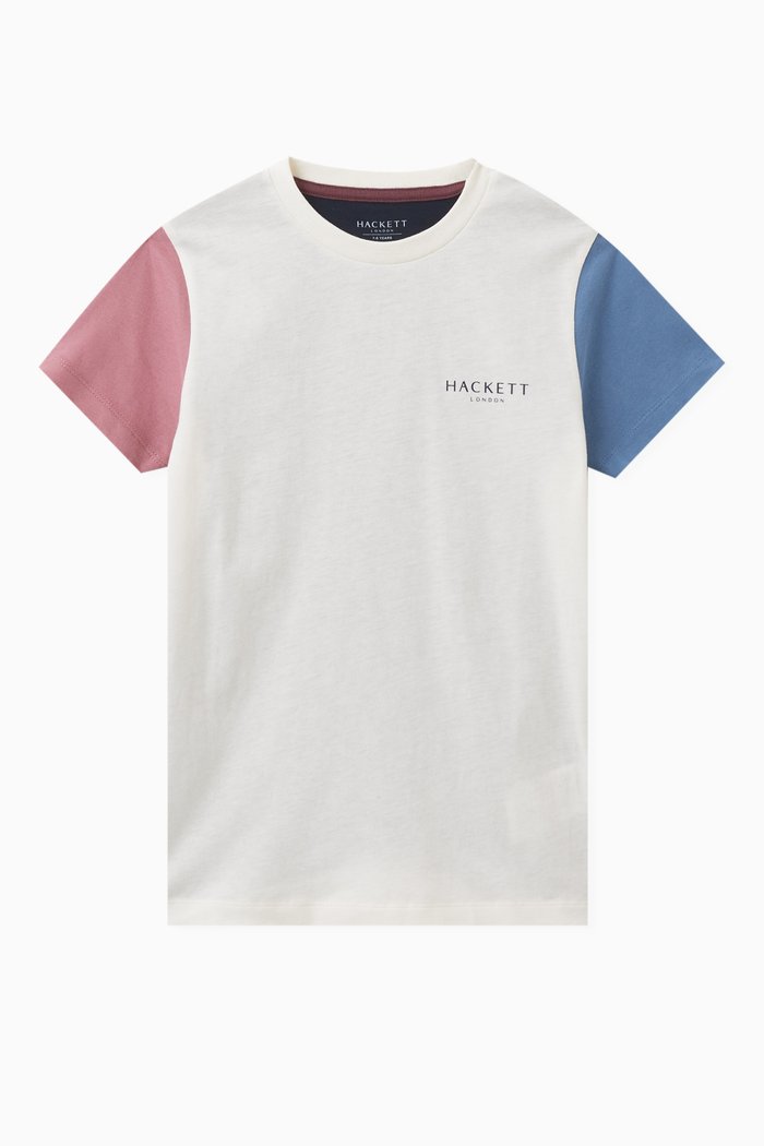 

Colour-block Logo T-shirt in Cotton-jersey, White