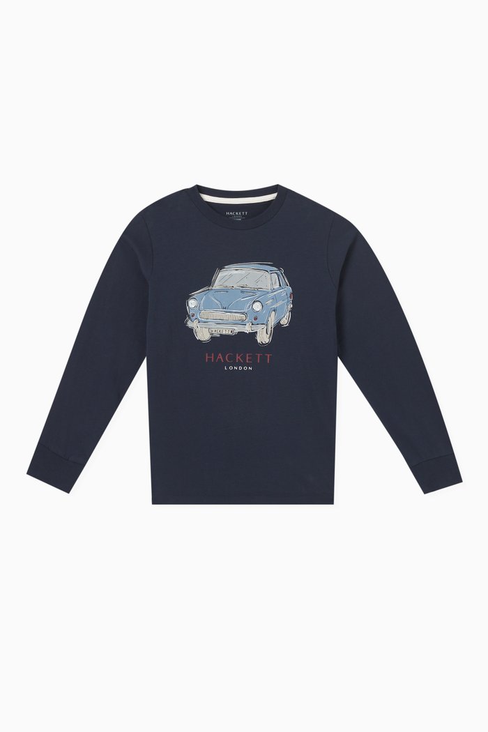 

Vintage Car T-shirt in Cotton-jersey, Blue
