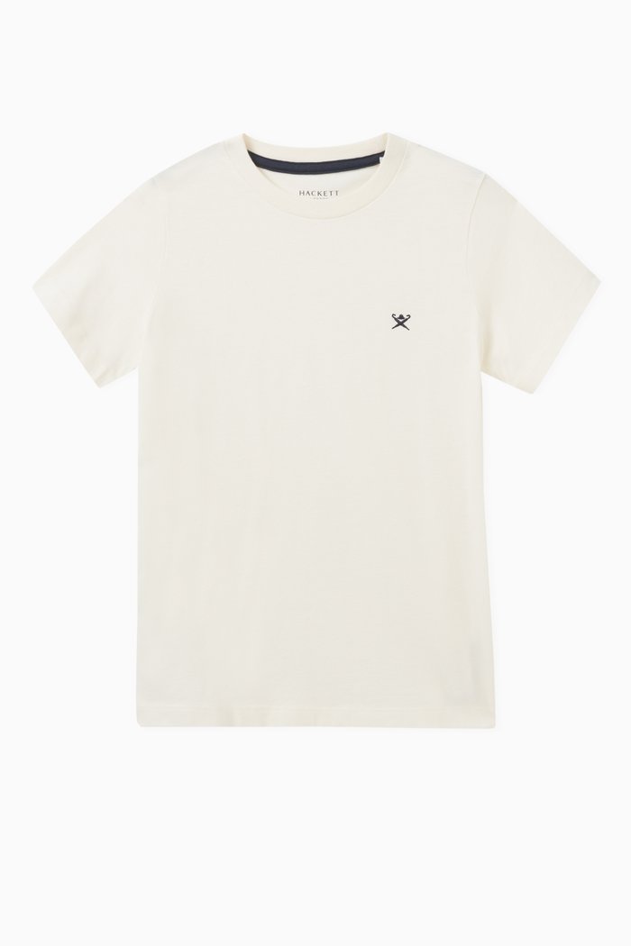 

Logo Print T-shirt in Cotton, White