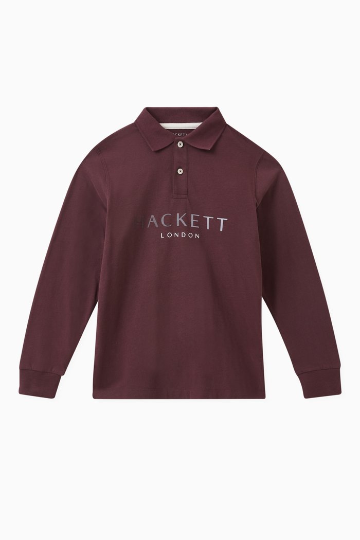 

Logo Polo Shirt in Cotton-jersey, Purple