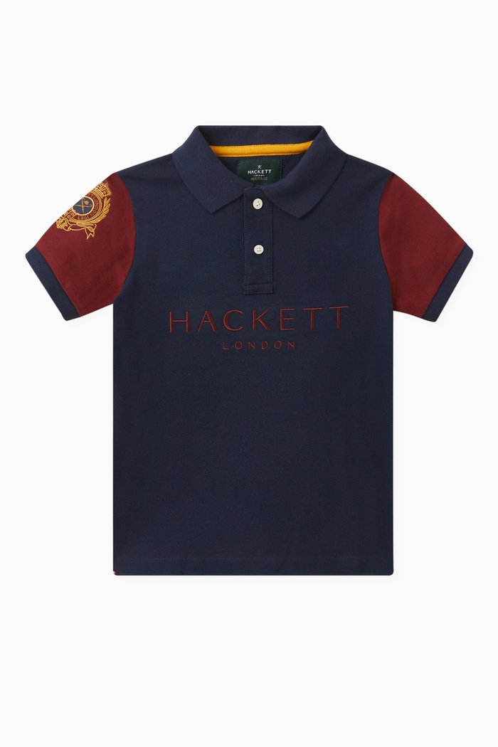 

Heritage Polo Shirt in Cotton Piqué, Blue
