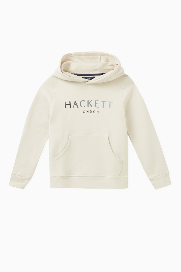 

Logo Print Hoodie, Neutral