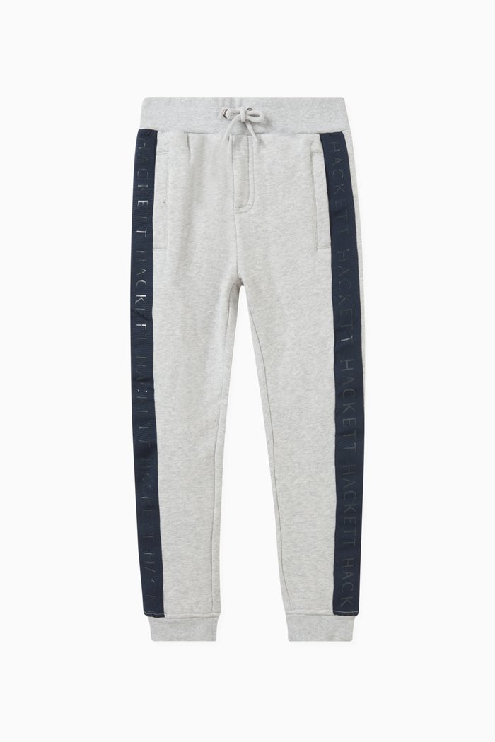 

Logo Tape Sweatpants in Cotton, Grey