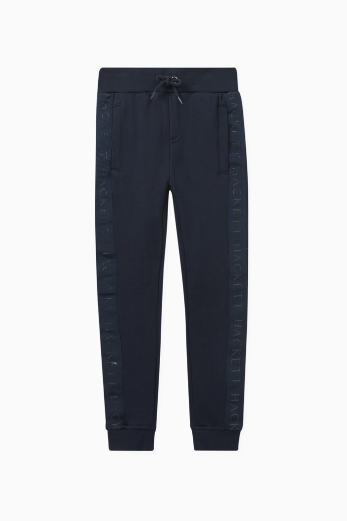

Logo Tape Sweatpants in Cotton, Blue