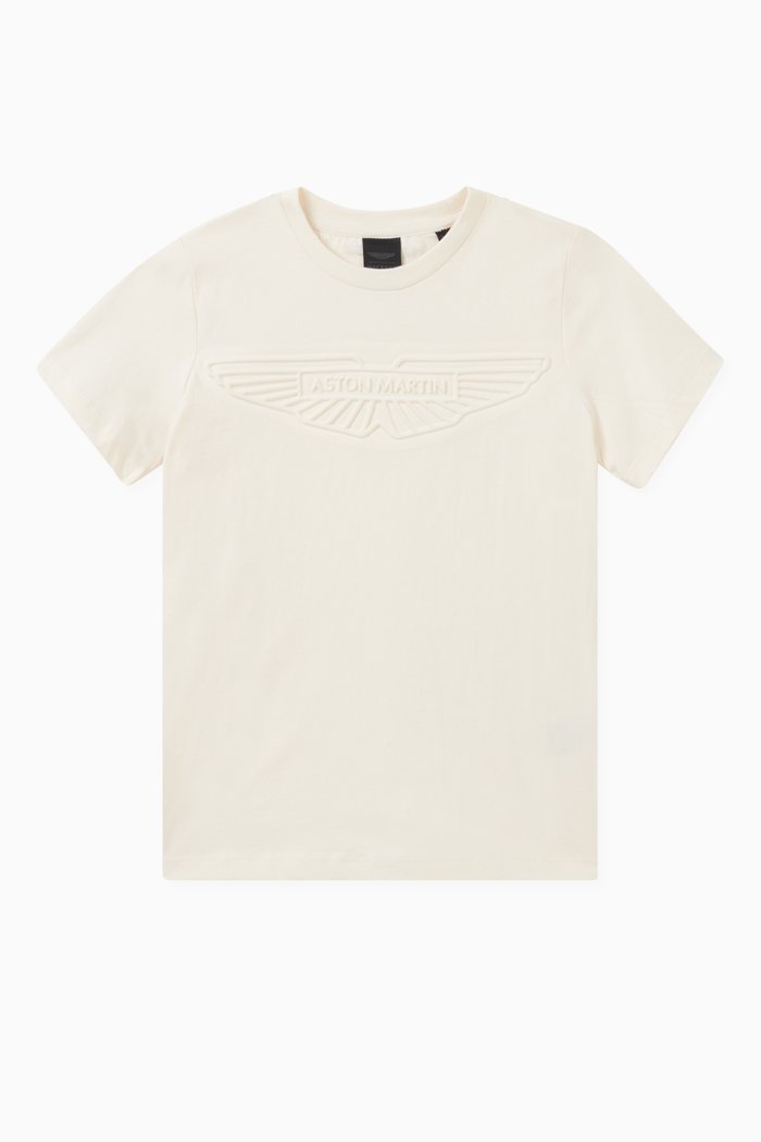 

Embossed Logo T-shirt in Cotton, Neutral