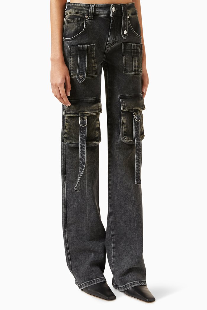 

Cargo Jeans in Denim, Grey