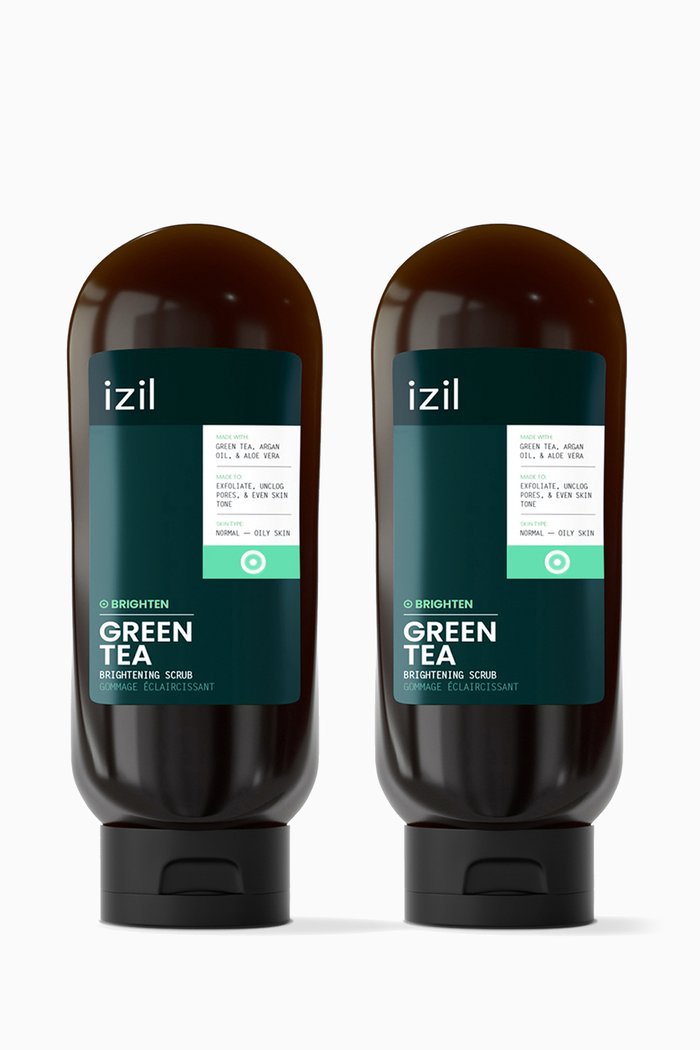 

Green Tea Brightening Scrub Twin, Colourless