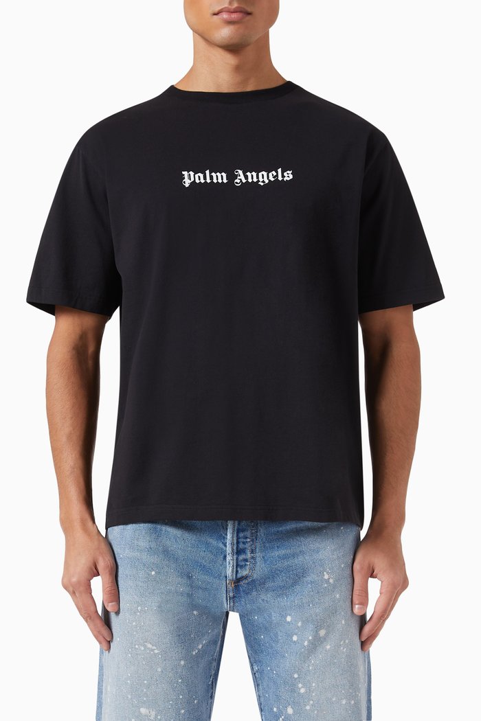 

Classic Logo Slim-fit T-shirt in Cotton-jersey, Black