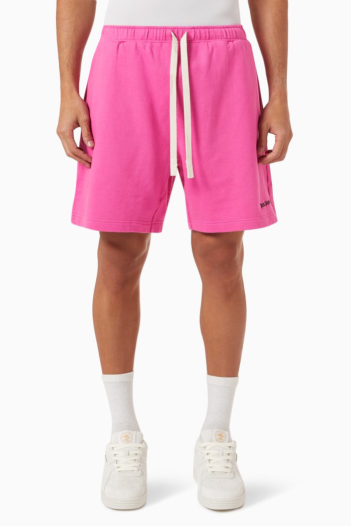 

Logo-embroidered Sweatshorts in Cotton, Pink