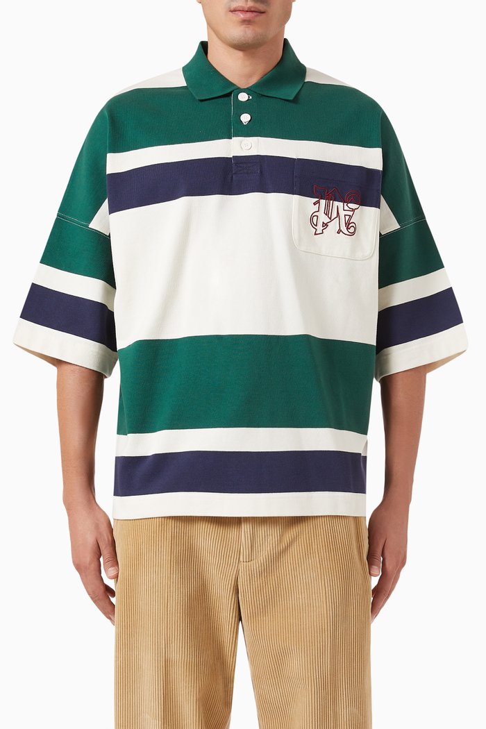 

Monogram Rugby Polo Shirt in Cotton, Green
