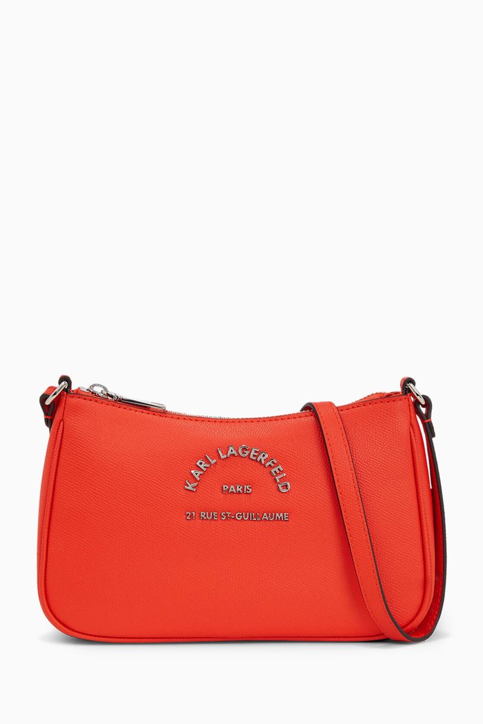 

Rue St-Guillaume Crossbody Bag in Faux Leather, Red