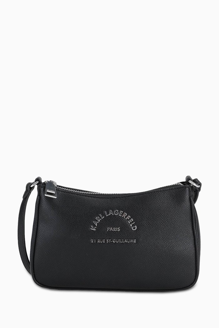 

Rue St-Guillaume Crossbody Bag in Faux Leather, Black