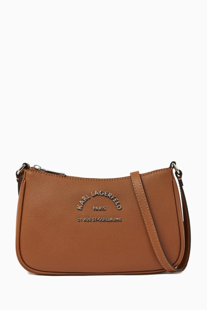 

Rue St-Guillaume Crossbody Bag in Faux Leather, Brown
