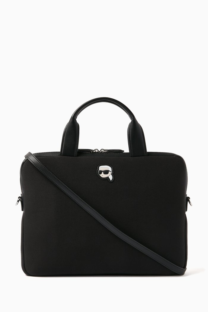 

K/Ikonik Laptop Bag in Nylon, Black