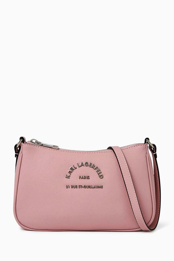 

Rue St-Guillaume Crossbody Bag in Faux Leather, Pink