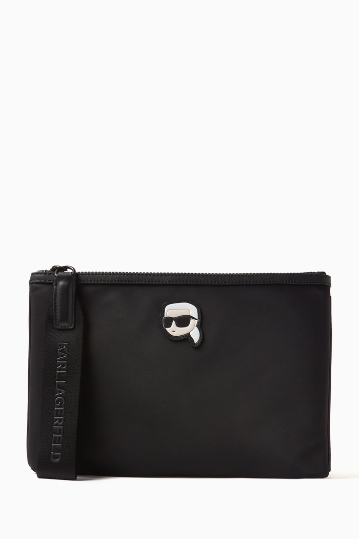 

K/Ikonik Small Pouch in Nylon, Black