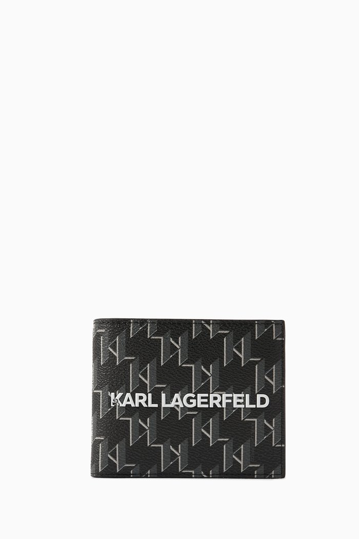 

K/Monogram Klassik Bi-fold Wallet in Monogram Canvas, Black