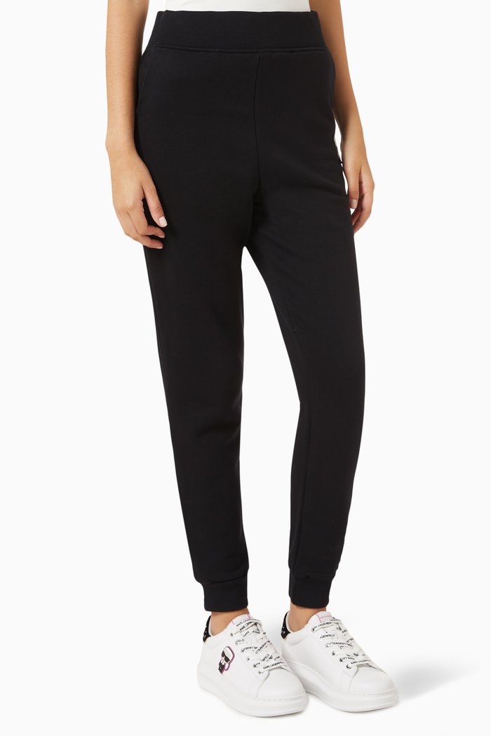 

Karl Ikonik Sweatpants in Cotton-jersey, Black